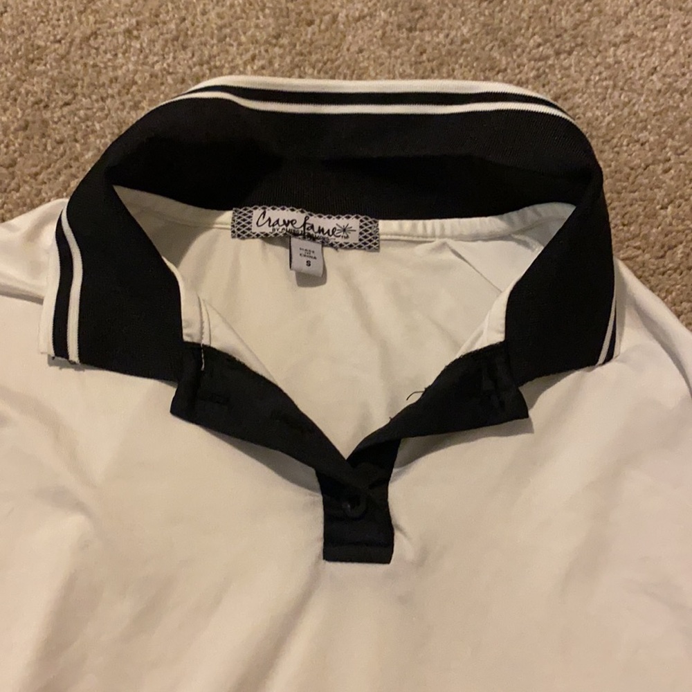 collared white tee - Picture 3 of 7